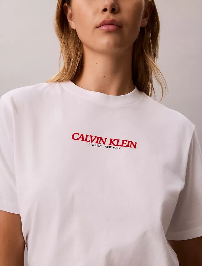 Calvin Klein Logo Grafikli Boxy Tişört Calvin Klein Logo Grafikli Boxy Tişört