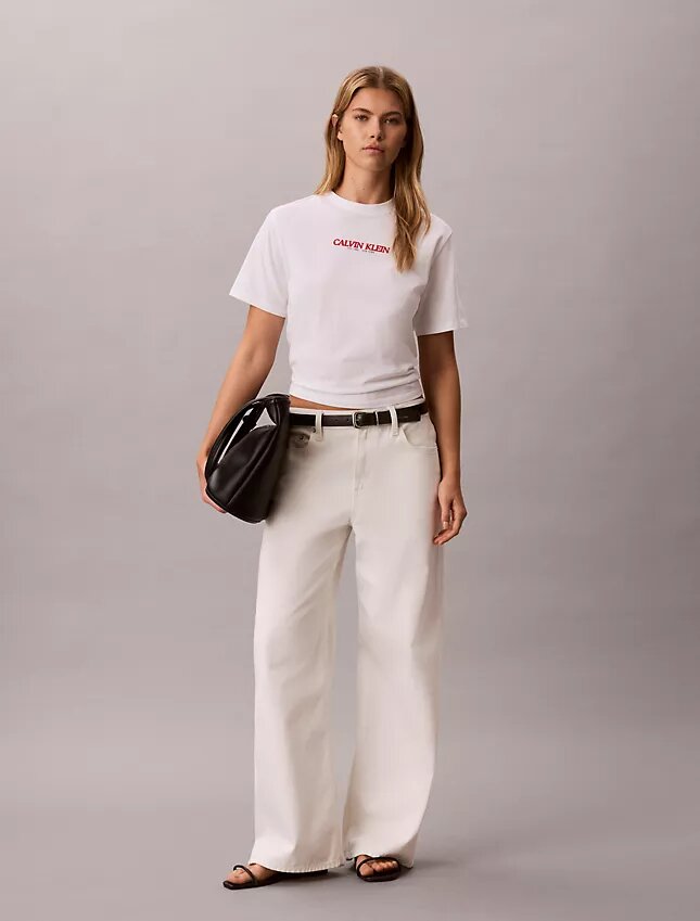 Calvin Klein Logo Grafikli Boxy Tişört Calvin Klein Logo Grafikli Boxy Tişört