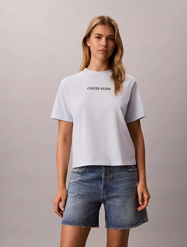 Calvin Klein Logo Grafikli Boxy Tişört Calvin Klein Logo Grafikli Boxy Tişört
