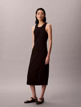 Calvin Klein Logo Midi Tank Elbiseler