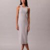 Calvin Klein Logo Midi Tank Elbiseler Calvin Klein Logo Midi Tank Elbiseler