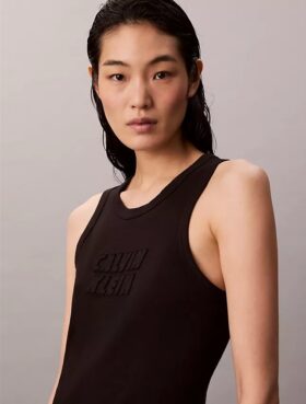 Calvin Klein Logo Midi Tank Elbiseler