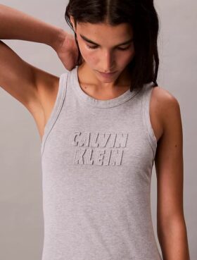 Calvin Klein Logo Midi Tank Elbiseler