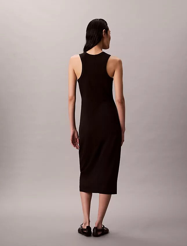 Calvin Klein Logo Midi Tank Elbiseler Calvin Klein Logo Midi Tank Elbiseler