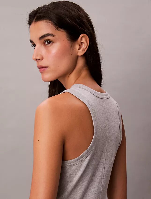 Calvin Klein Logo Midi Tank Elbiseler Calvin Klein Logo Midi Tank Elbiseler