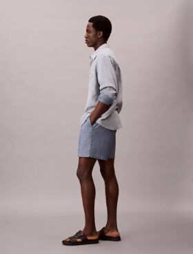 Chambray Çekip Giyilen Şort