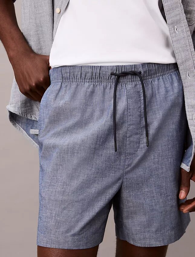 Chambray Çekip Giyilen Şort Chambray Çekip Giyilen Şort