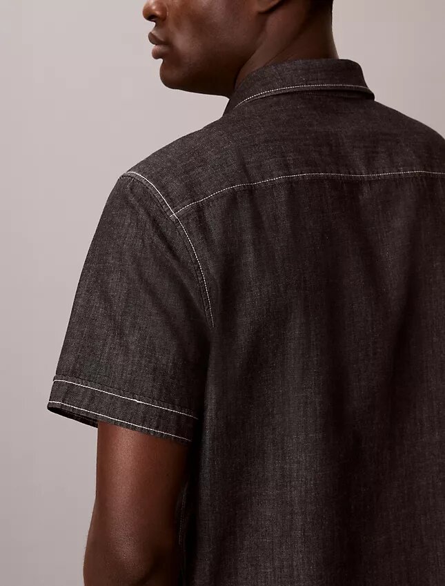 Chambray Klasik Düğmeli Gömlek Chambray Klasik Düğmeli Gömlek