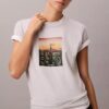 City Sunset Logolu Grafik Desenli Klasik Tişört City Sunset Logolu Grafik Desenli Klasik Tişört