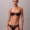 CK Black Geo Dantel Unlined Balconette Sütyen CK Black Geo Dantel Unlined Balconette Sütyen