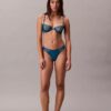 CK Black Geo Dantel Unlined Balconette Sütyen