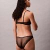 CK Black Geo Dantel Unlined Balconette Sütyen