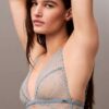 CK Black Geo Dantel Unlined Üçgen Sütyen CK Black Geo Dantel Unlined Üçgen Sütyen