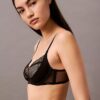 CK Black Geo Dantel Unlined Plunge Sütyen CK Black Geo Dantel Unlined Plunge Sütyen
