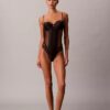 CK Black Çiçek Desenli Dantel Bodyler CK Black Çiçek Desenli Dantel Bodyler