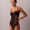 CK Black Çiçek Desenli Dantel Bodyler CK Black Çiçek Desenli Dantel Bodyler