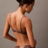 CK Black Çiçek Desenli Dantel Push-up Plunge Sütyen CK Black Çiçek Desenli Dantel Push-up Plunge Sütyen