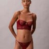 CK Black Çiçekli Dantel Bikini