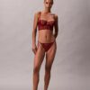 CK Black Çiçekli Dantel Bikini