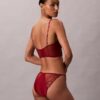 CK Black Çiçekli Dantel Bikini