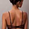 CK Black Çiçekli Dantel Hafif Astarlı Plunge Sütyen CK Black Çiçekli Dantel Hafif Astarlı Plunge Sütyen