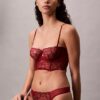 CK Black Çiçekli Dantel Thong