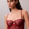 CK Black Çiçekli Dantel Unlined Balconette Sütyen CK Black Çiçekli Dantel Unlined Balconette Sütyen