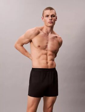 CK Black Lounge Slim Örme Boxer
