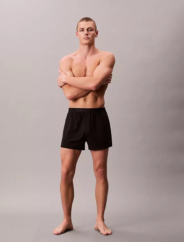 CK Black Lounge Slim Örme Boxer CK Black Lounge Slim Örme Boxer