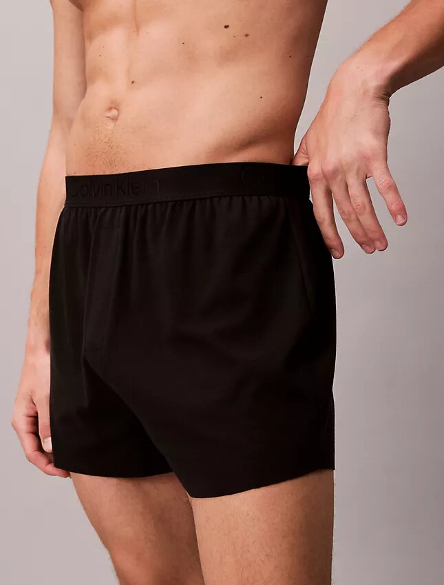 CK Black Lounge Slim Örme Boxer CK Black Lounge Slim Örme Boxer