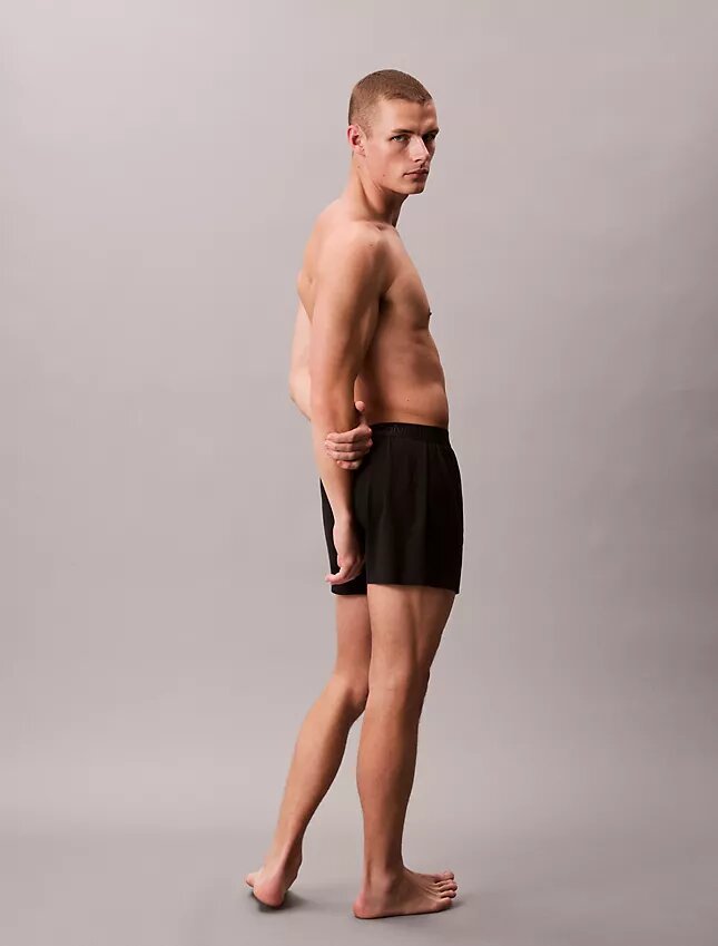 CK Black Lounge Slim Örme Boxer CK Black Lounge Slim Örme Boxer
