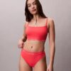 CK Icon Düz Renkli Bikini