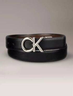 CK Logo Plakalı Çift Taraflı Kıyafet Kemeri