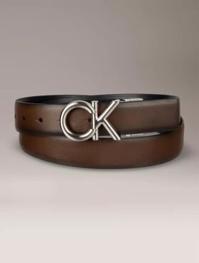 CK Logo Plakalı Çift Taraflı Kıyafet Kemeri