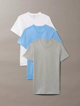 Cotton Classics 3’lü Paket Klasik Kesim Bisiklet Yaka Tişört