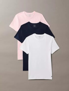Cotton Classics 3’lü Paket Klasik Kesim Bisiklet Yaka Tişört