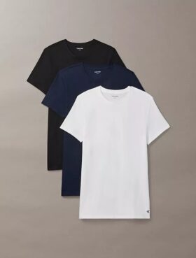 Cotton Classics 3’lü Paket Klasik Kesim Bisiklet Yaka Tişört