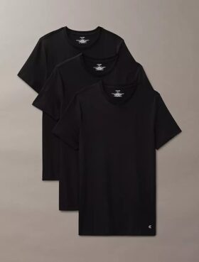 Cotton Classics 3’lü Paket Klasik Kesim Bisiklet Yaka Tişört