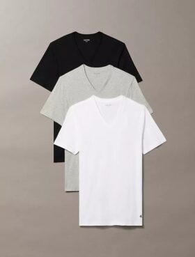 Cotton Classics 3’lü Paket Klasik Kesim V Yaka Tişört
