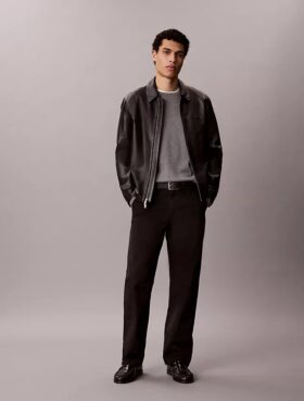 Cotton Stretch 90S Straight Düz Kesim Chino Pantolon