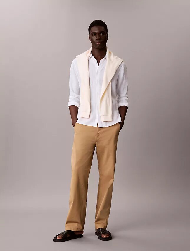 Cotton Stretch 90S Straight Düz Kesim Chino Pantolon Cotton Stretch 90S Straight Düz Kesim Chino Pantolon