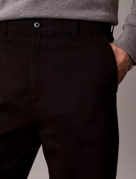 Cotton Stretch 90S Straight Düz Kesim Chino Pantolon