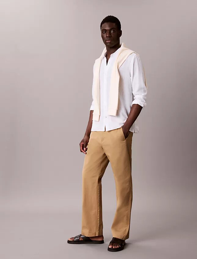 Cotton Stretch 90S Straight Düz Kesim Chino Pantolon Cotton Stretch 90S Straight Düz Kesim Chino Pantolon