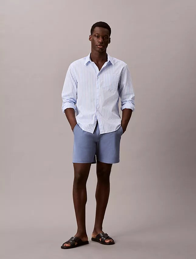Cotton Stretch Chino Çekip Giyilen Şort Cotton Stretch Chino Çekip Giyilen Şort