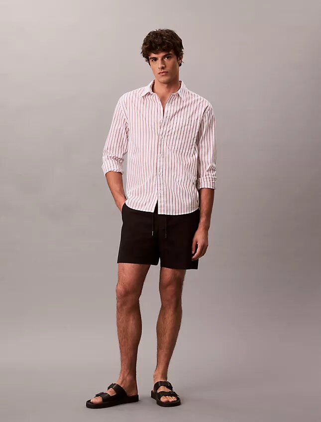 Cotton Stretch Chino Çekip Giyilen Şort Cotton Stretch Chino Çekip Giyilen Şort