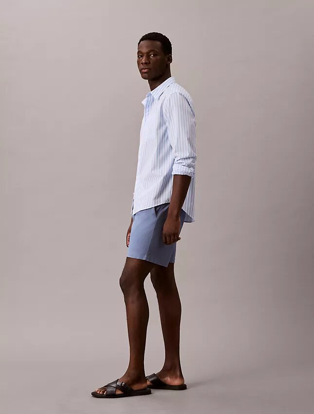 Cotton Stretch Chino Çekip Giyilen Şort Cotton Stretch Chino Çekip Giyilen Şort