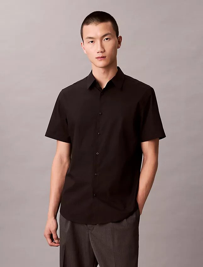 Cotton Stretch Dar Kesim Düğmeli Gömlek Cotton Stretch Dar Kesim Düğmeli Gömlek