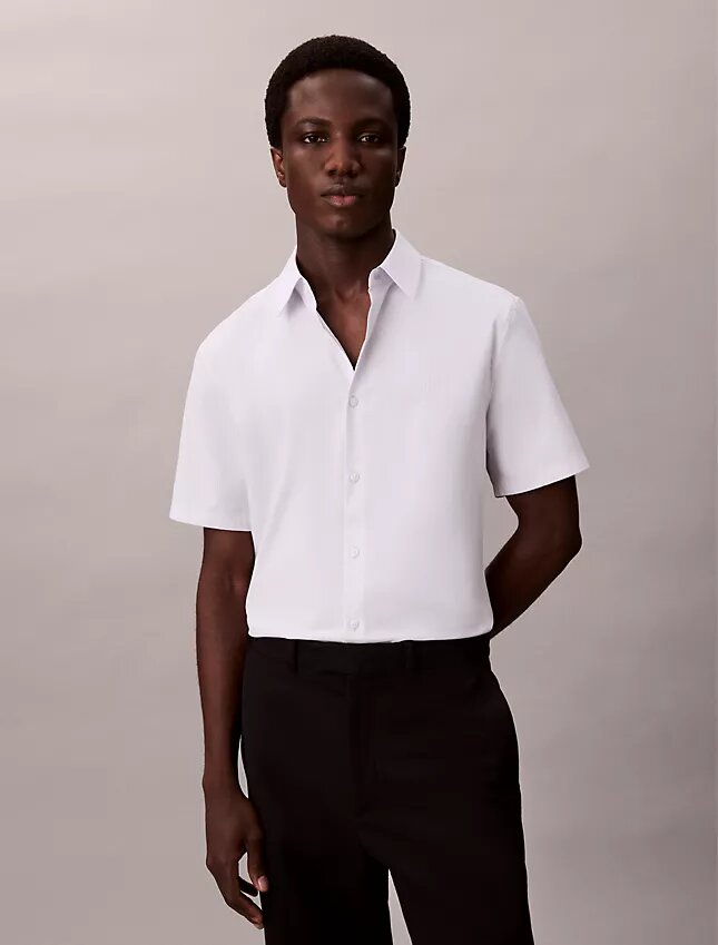Cotton Stretch Dar Kesim Düğmeli Gömlek Cotton Stretch Dar Kesim Düğmeli Gömlek