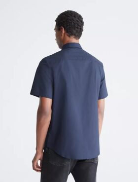 Cotton Stretch Dar Kesim Düğmeli Gömlek