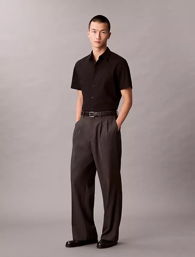 Cotton Stretch Dar Kesim Düğmeli Gömlek Cotton Stretch Dar Kesim Düğmeli Gömlek